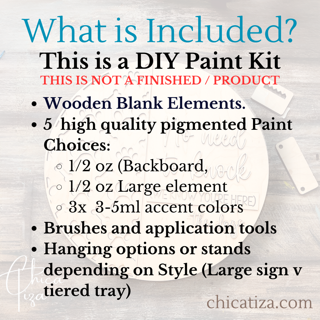 S’mores Wood Tiered tray kit | Chica Tiza
