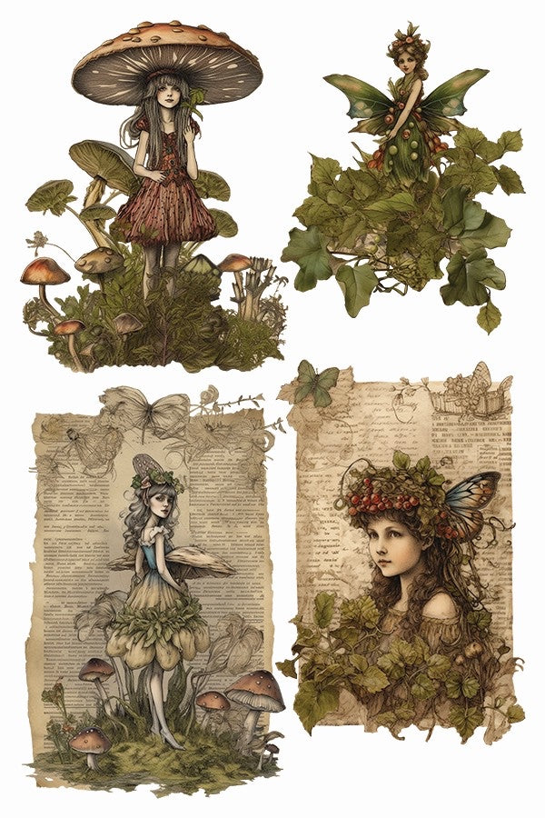 Fairy Merry Christmas IOD Transfer 8x12 Pad