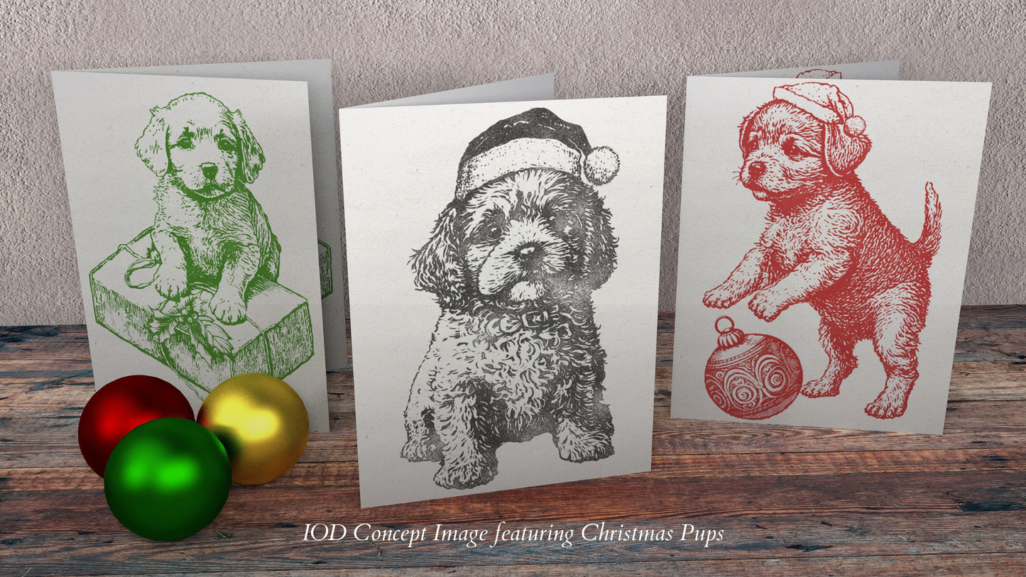 12x12 IOD Christmas Pups Stamp™ (Limited 2023)