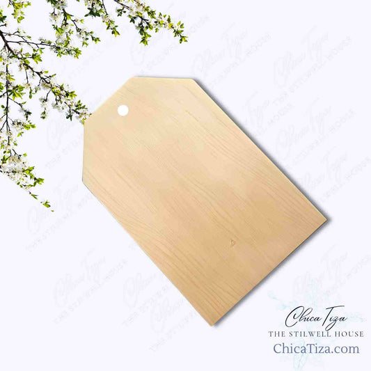 Wooden tags x 1/4" Thick | ChicaTiza Basic Shapes
