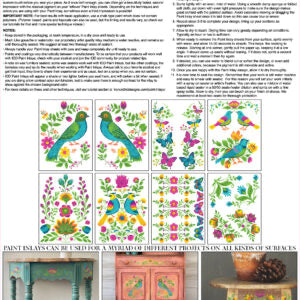 Vida Flora IOD Paint Inlay 12x16 Pad™o