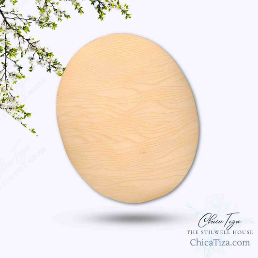Oval Wooden Cutout, 1/4" Thick