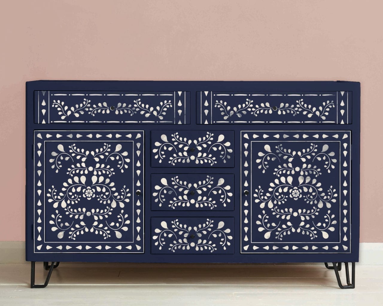 Annie Sloan Stencil * FAUX BONE INLAY