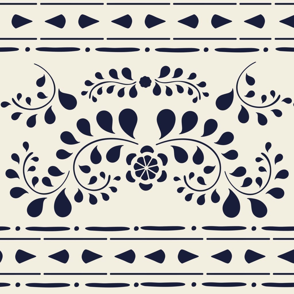 Annie Sloan Stencil * FAUX BONE INLAY