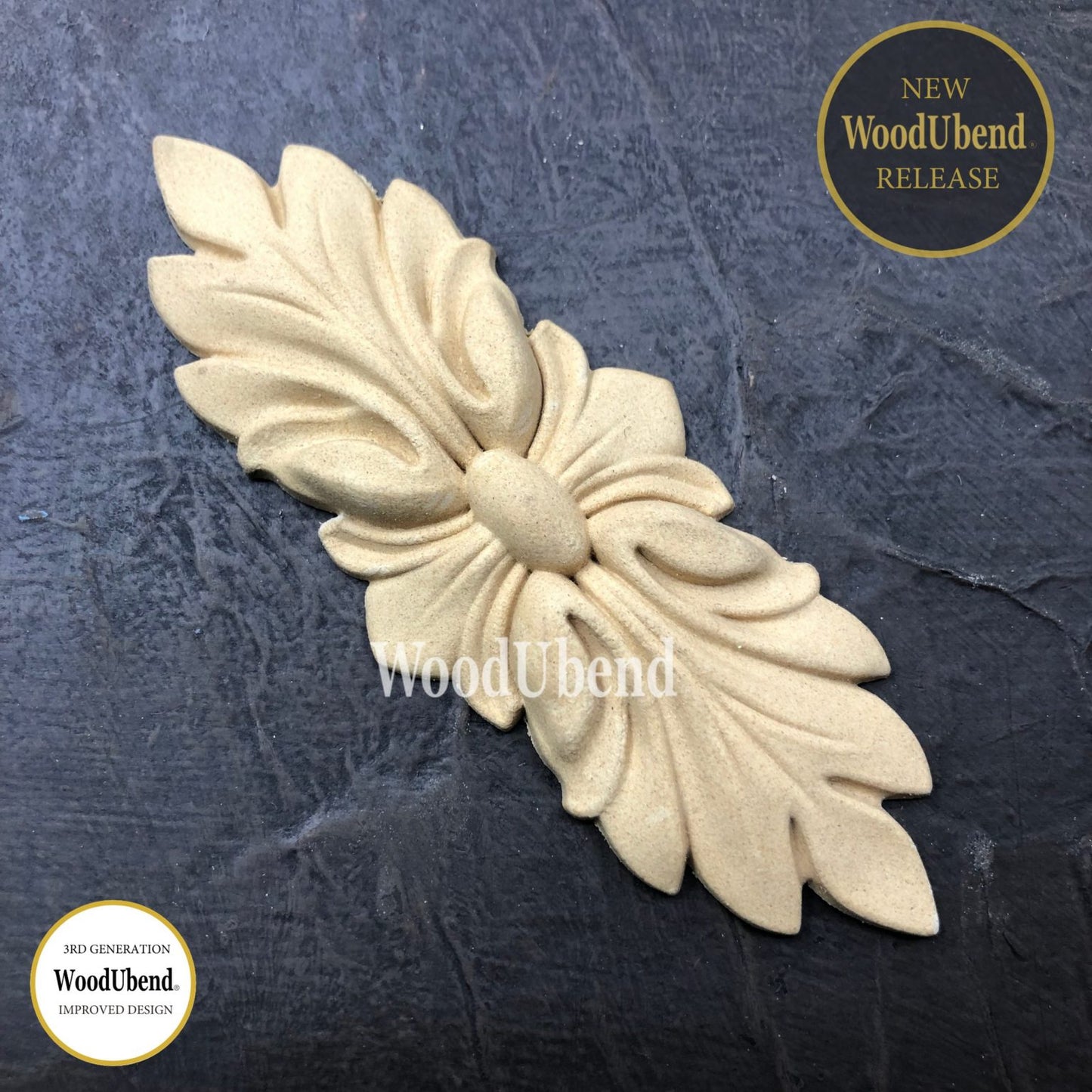 Pack of Two Leafy Pediments WUB1329.12 4.5x12cm