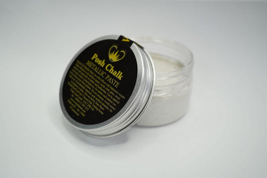 Posh Chalk Metallic Paste - White Titanium 110ml