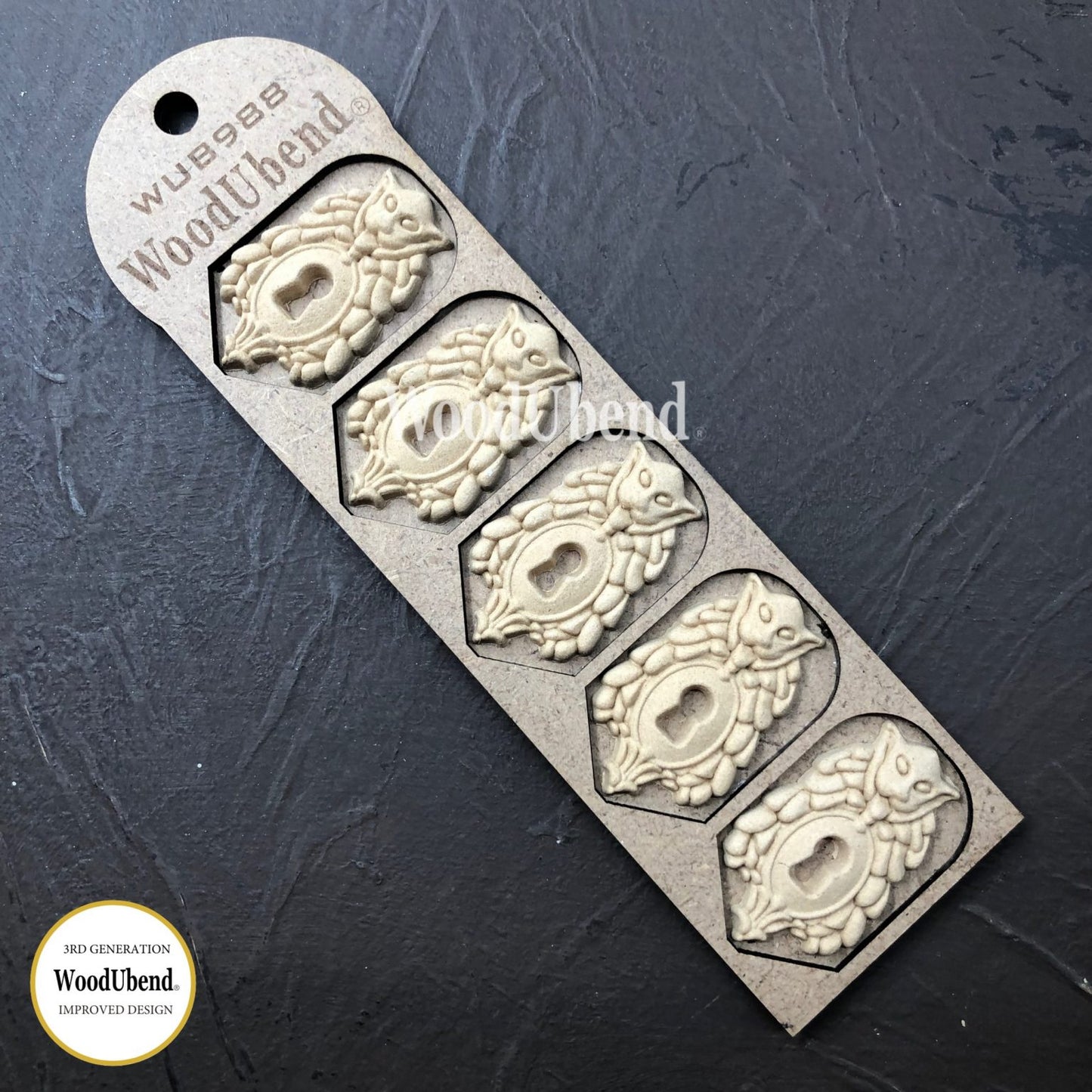 Pack of Five Keyholes WUB0988 5x3cms