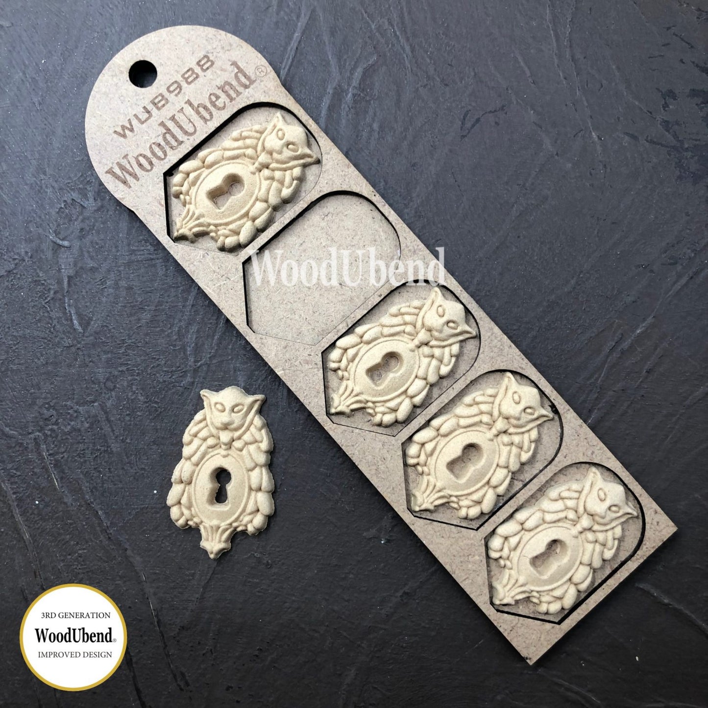 Pack of Five Keyholes WUB0988 5x3cms