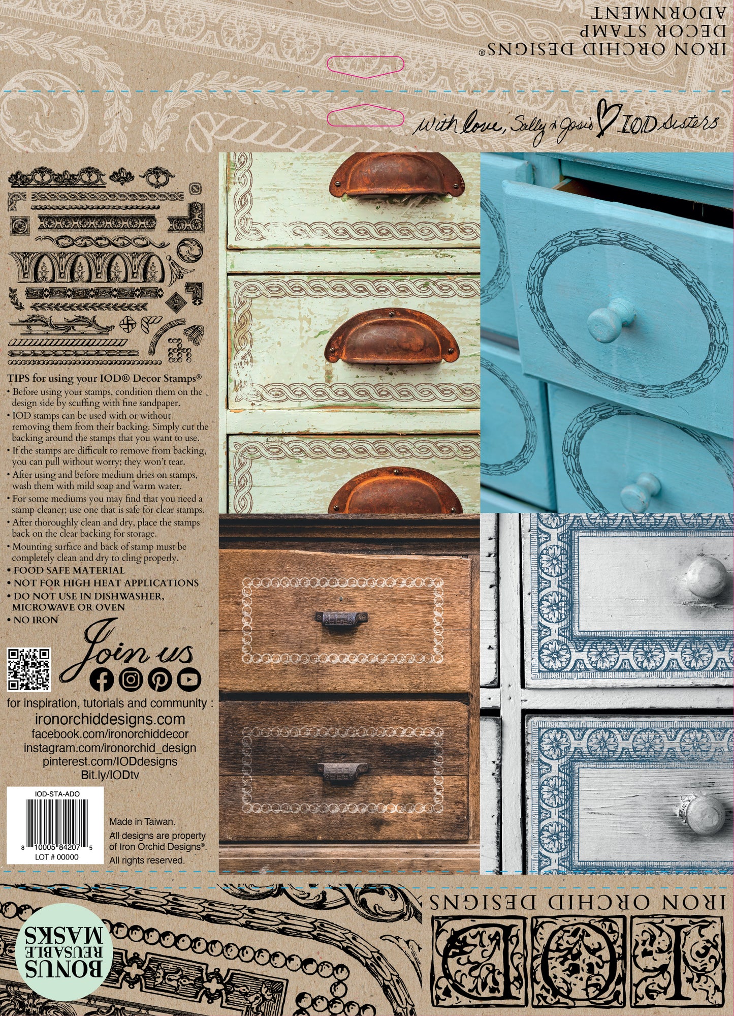 Adornment 12x12 IOD Stamp™
