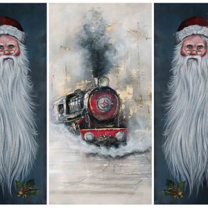 Santa Express (A3) Posh Chalk Deluxe Decoupage by Chris Leloudis