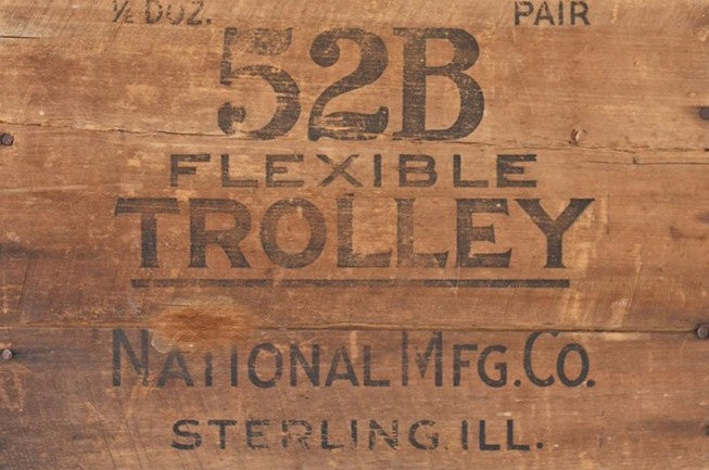 Wood Crate “Trolley” 20x30 Decoupage  - Roycycled Treasures