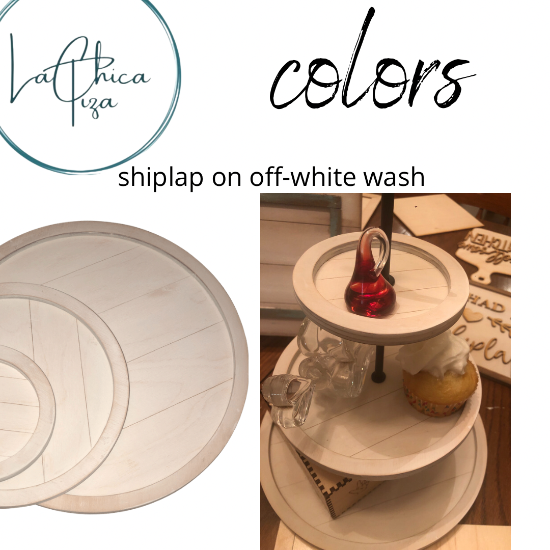 Mini Three -Tiered Tray - Hand Painted | The Stilwell House