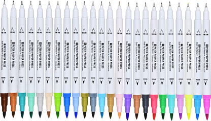 Studio Series Dual-Tip Pastel Markers (Set of 24) by Peter Pauper Press -