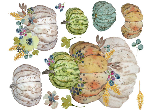 Stacked Heirloom Pumpkins Decoupage Paper By Lexi Grenzer  - Roycycled Treasures (Copy)