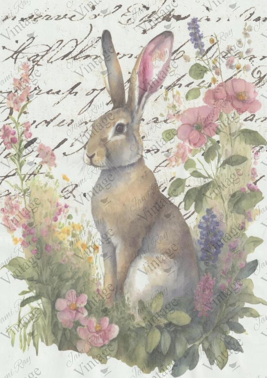 Ephemeral Bunny| JRV Rice Paper A4