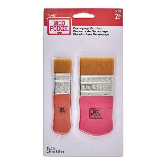 Plaid Crafts - Mod Podge Decoupage Brushes 1" & 2" 2PC