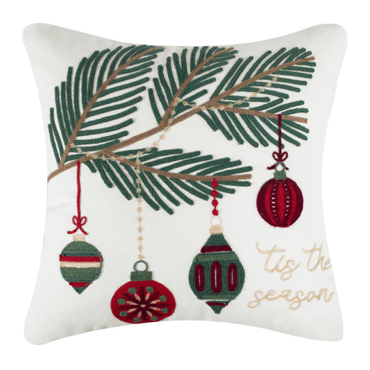 Levtex Home - O Christmas Tree Tis the Seasson Pillow: Multi / 18x18