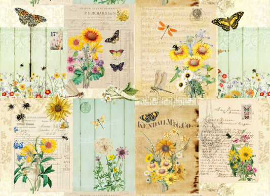 Botanical Masterboard Decoupage By Rocycycled