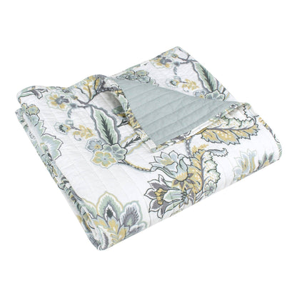 Levtex Home - Ophelia Quilted Throw: Spa