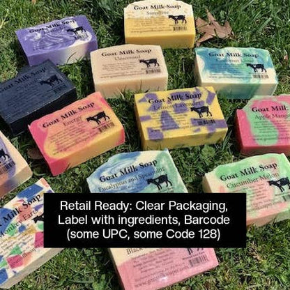 Charcoal Goats Milk Soap: Retail Ready