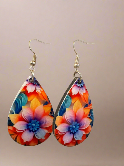 Flower Drops - Reimagined Earrings - Rosecraft By Denise