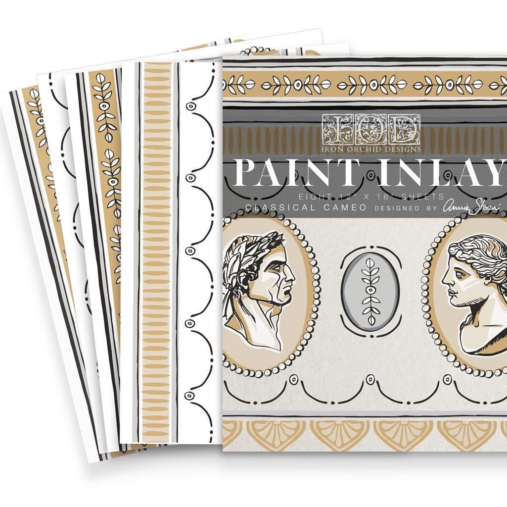iOD annie Sloan Classical Cameos Paint Inlay 12x16 Pad™