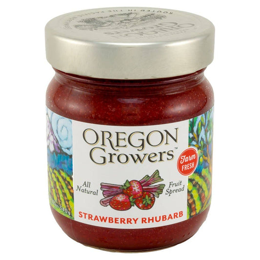 Oregon Growers - Strawberry Rhubarb Fruit Spread