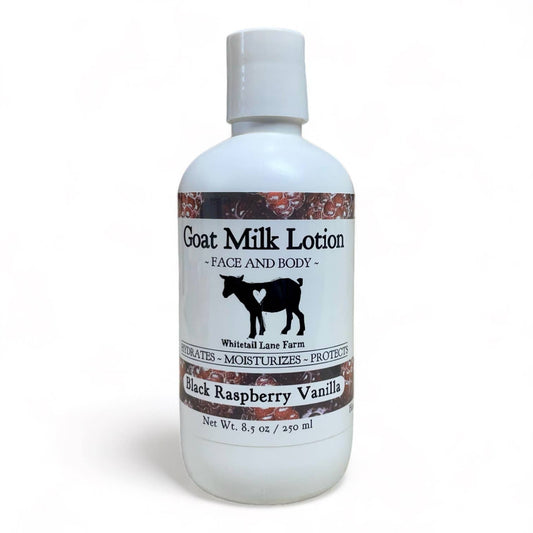 Goat Milk Lotion Black Raspberry Vanilla: 8.5 oz with disc cap lid