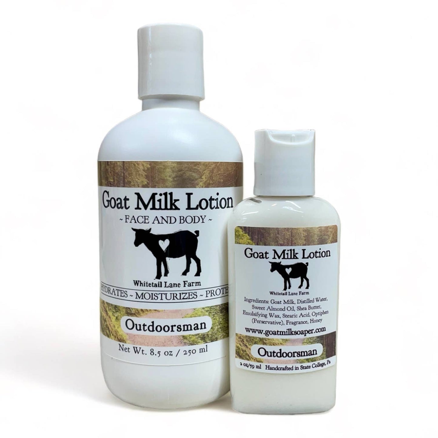 Goat Milk Lotion Outdoorsman: 2 oz travel bottle