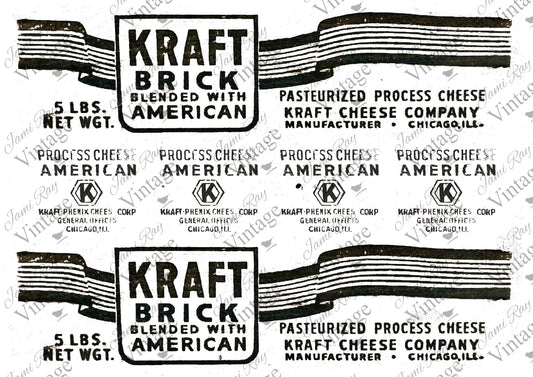 Kraft Cheese Label JRV Rice Paper