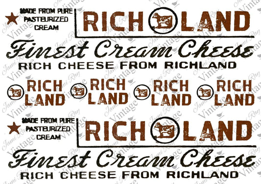 Rich Land Label | JRV A4 Rice Paper