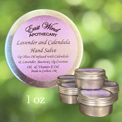 Lavender and Calendula Hand Salve by East Wind Botanicals