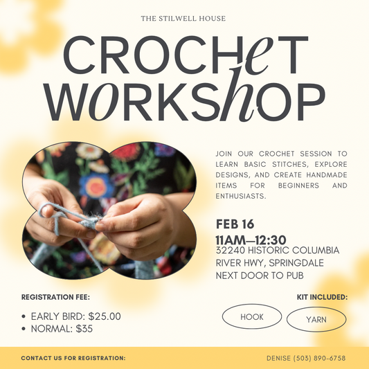 Crochet Workshop - Sunday 2/16 @11