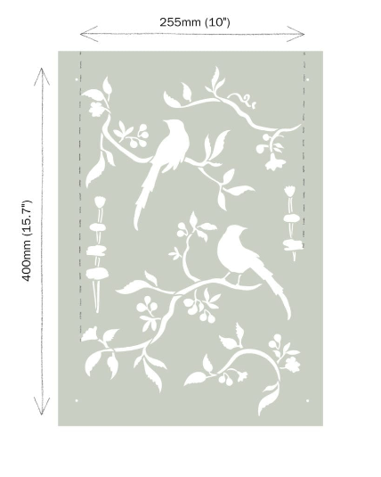 Annie Sloan Stencil * CHINOISERIE BIRDS