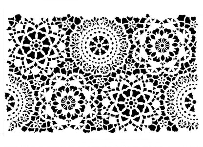 Posh Chalk Stencil Posh Hippy Lace (small) 35x49cm