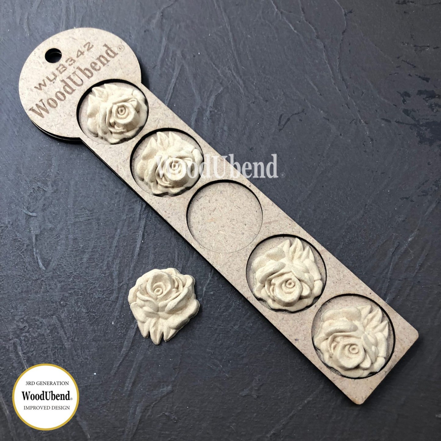 Pack of Five Small Roses WUB0342 4cms