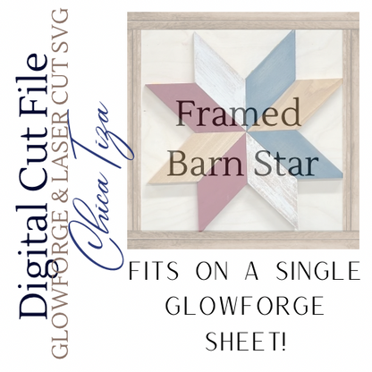 Framed Barn Star - ChicaTiza
Digital Cut Filed LASER CUT SVG