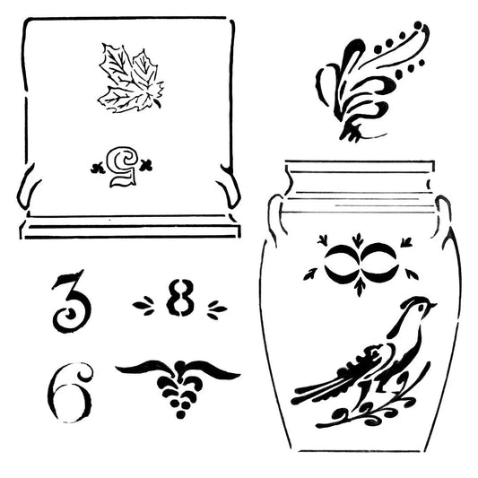 Crockery Stencil