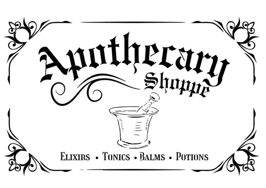 Apothecary Stencil