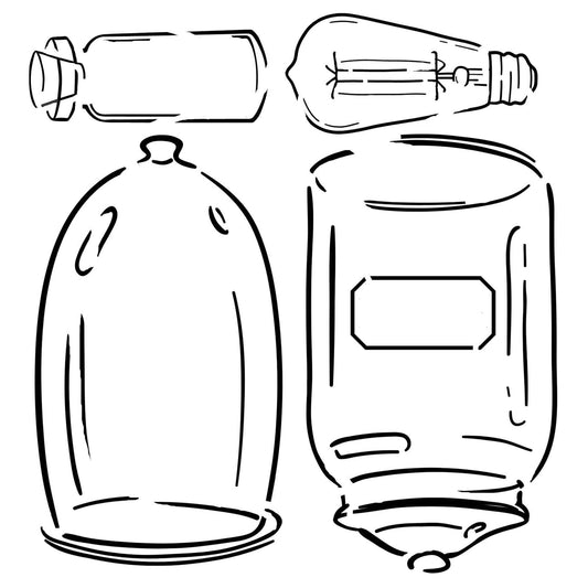 Cloche & Jar Stencil