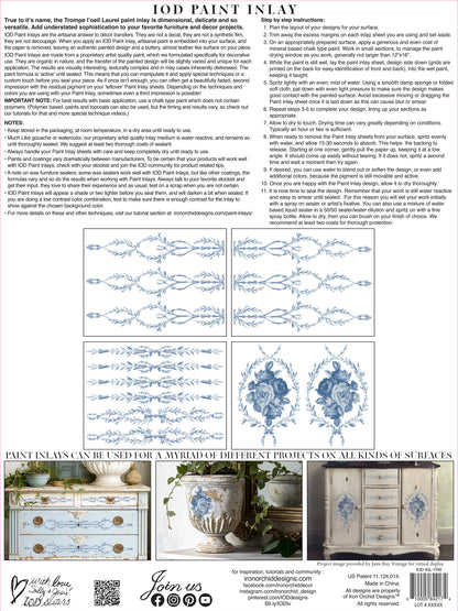 IOD Trompe l’oeil laurel IOD Paint Inlay 12x16 Pad™