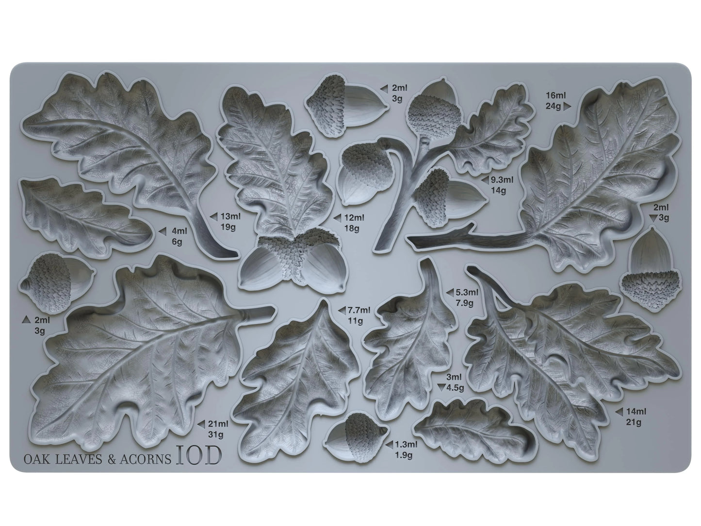 OAK LEAVES & ACORNS 6X10 IOD MOULD™