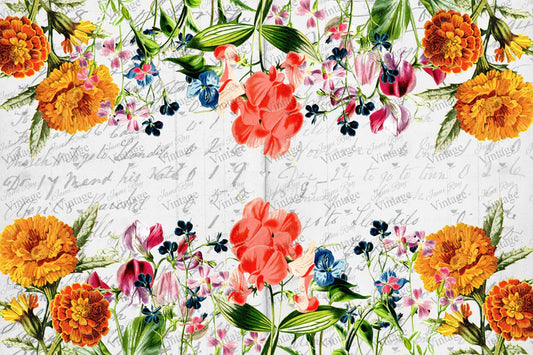 Summer Flower Garden | JRV Decoupage  Paper 30x20 inch