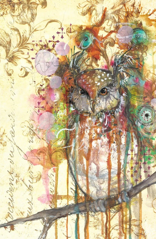 The Owl Decoupage  Paper - Roycycled Treasures