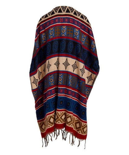 Raj Judith Diamond Print Poncho Kimono