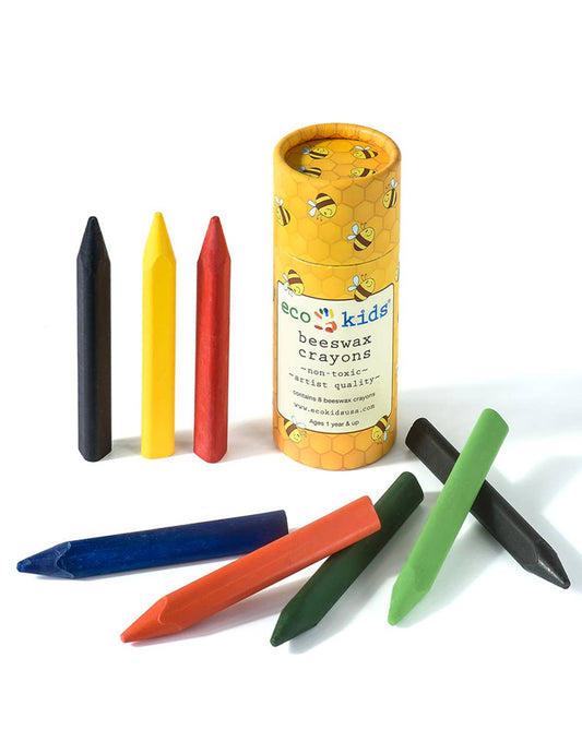 eco-kids / elseware unplug - Beeswax crayons - triangle - case: With display