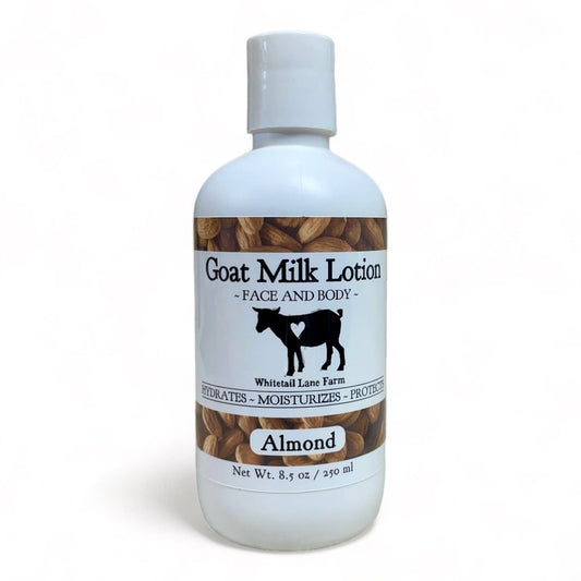 Goat Milk Lotion Almond : 8.5 oz with disc cap lid