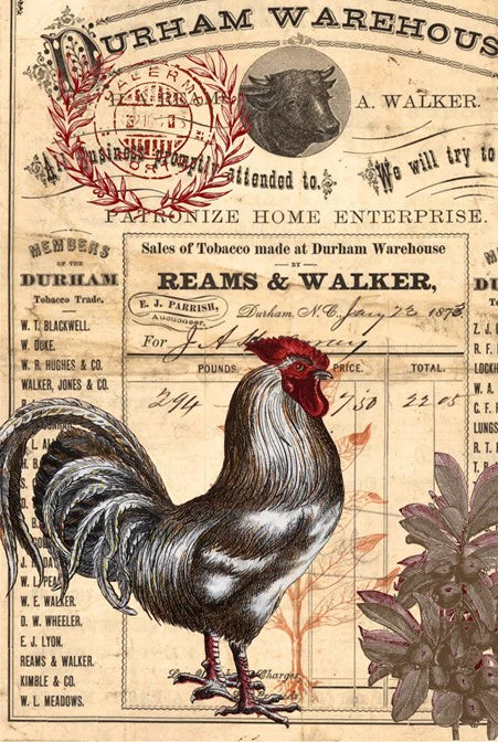 Red Rooster Decoupage Paper - Roycycled Treasures\