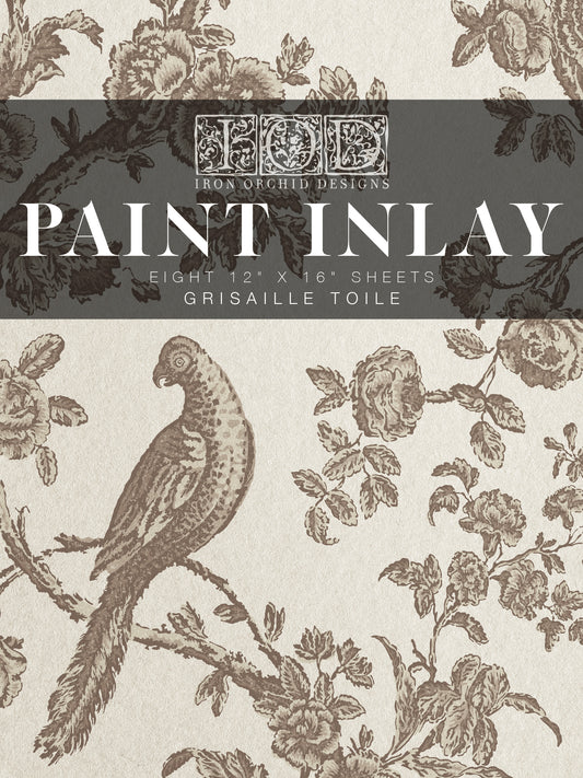IOD Grisaille Toile IOD Paint Inlay 12x16 Pad™