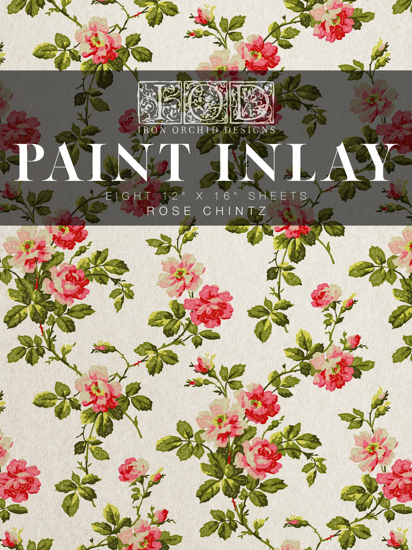 IOD Rose Chintz IOD Paint Inlay 12x16 Pad™